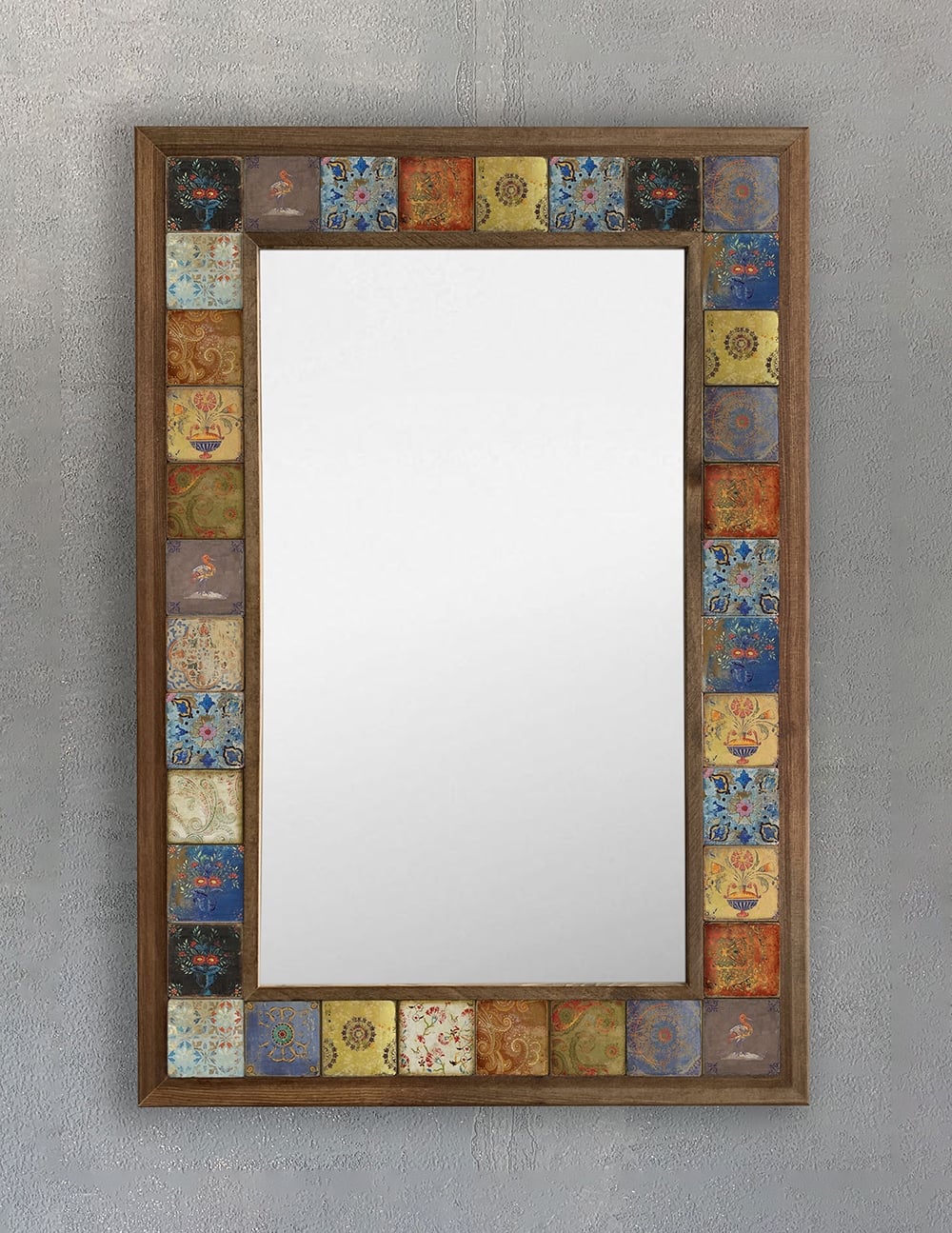 OSCAR STONE DECOR ÇERÇEVELİ MOZAİK DOĞALTAŞ AYNA / AYN4060-021