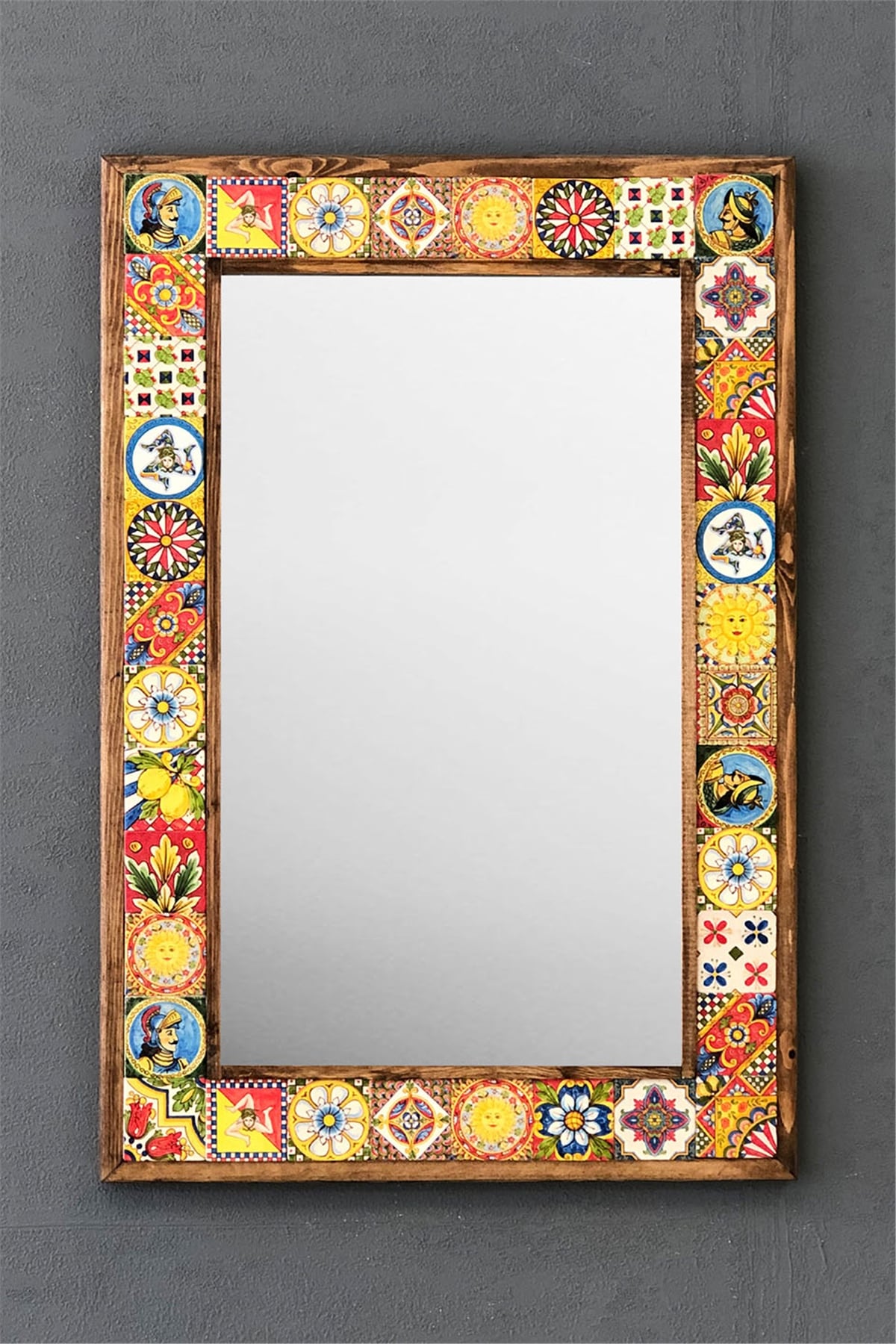 OSCAR STONE DECOR ÇERÇEVELİ MOZAİK DOĞALTAŞ AYNA / AYN4060-084