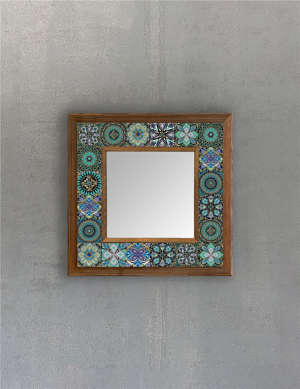 OSCAR STONE DECOR ÇERÇEVELİ MOZAİK DOĞALTAŞ AYNA / AYN3030-097