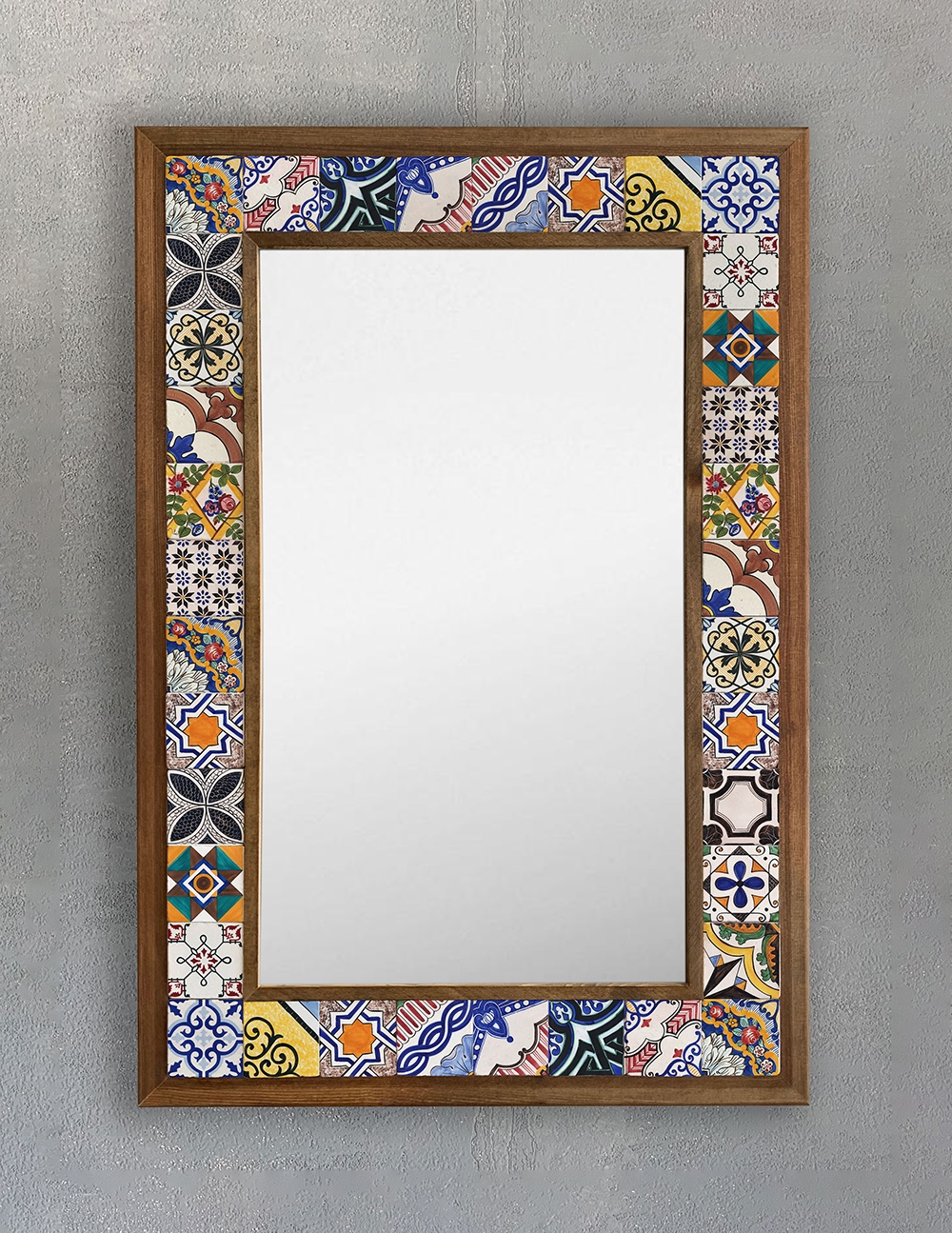 OSCAR STONE DECOR ÇERÇEVELİ MOZAİK DOĞALTAŞ AYNA / AYN4060-031