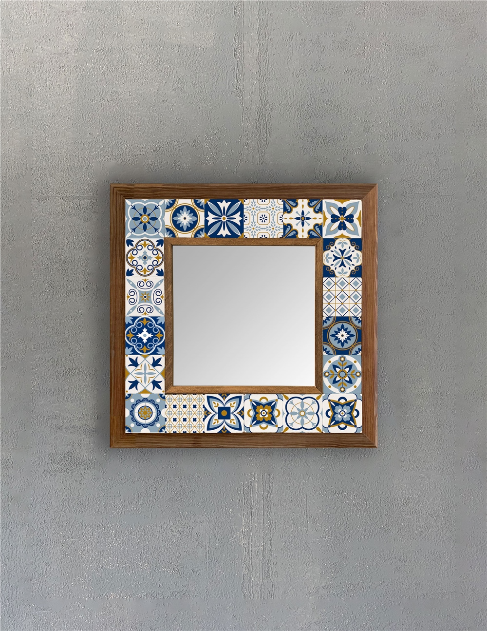 OSCAR STONE DECOR ÇERÇEVELİ MOZAİK DOĞALTAŞ AYNA / AYN3030-089