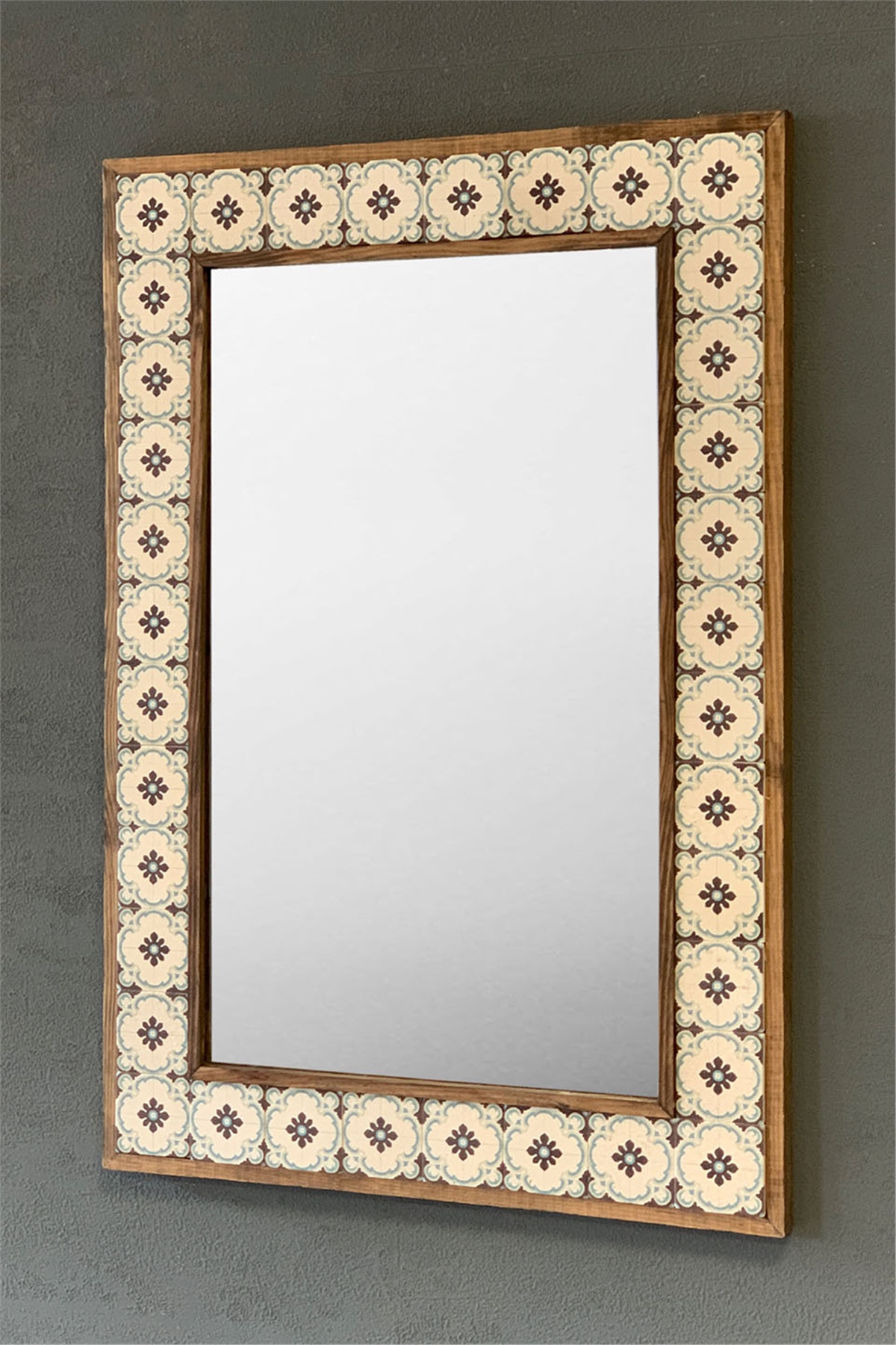 OSCAR STONE DECOR ÇERÇEVELİ MOZAİK DOĞALTAŞ AYNA / AYN4060-053