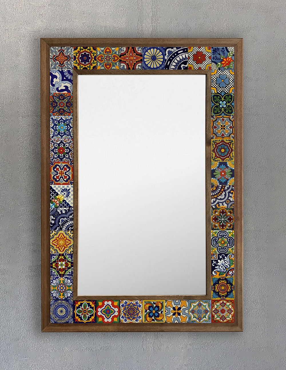 OSCAR STONE DECOR ÇERÇEVELİ MOZAİK DOĞALTAŞ AYNA / AYN4060-112