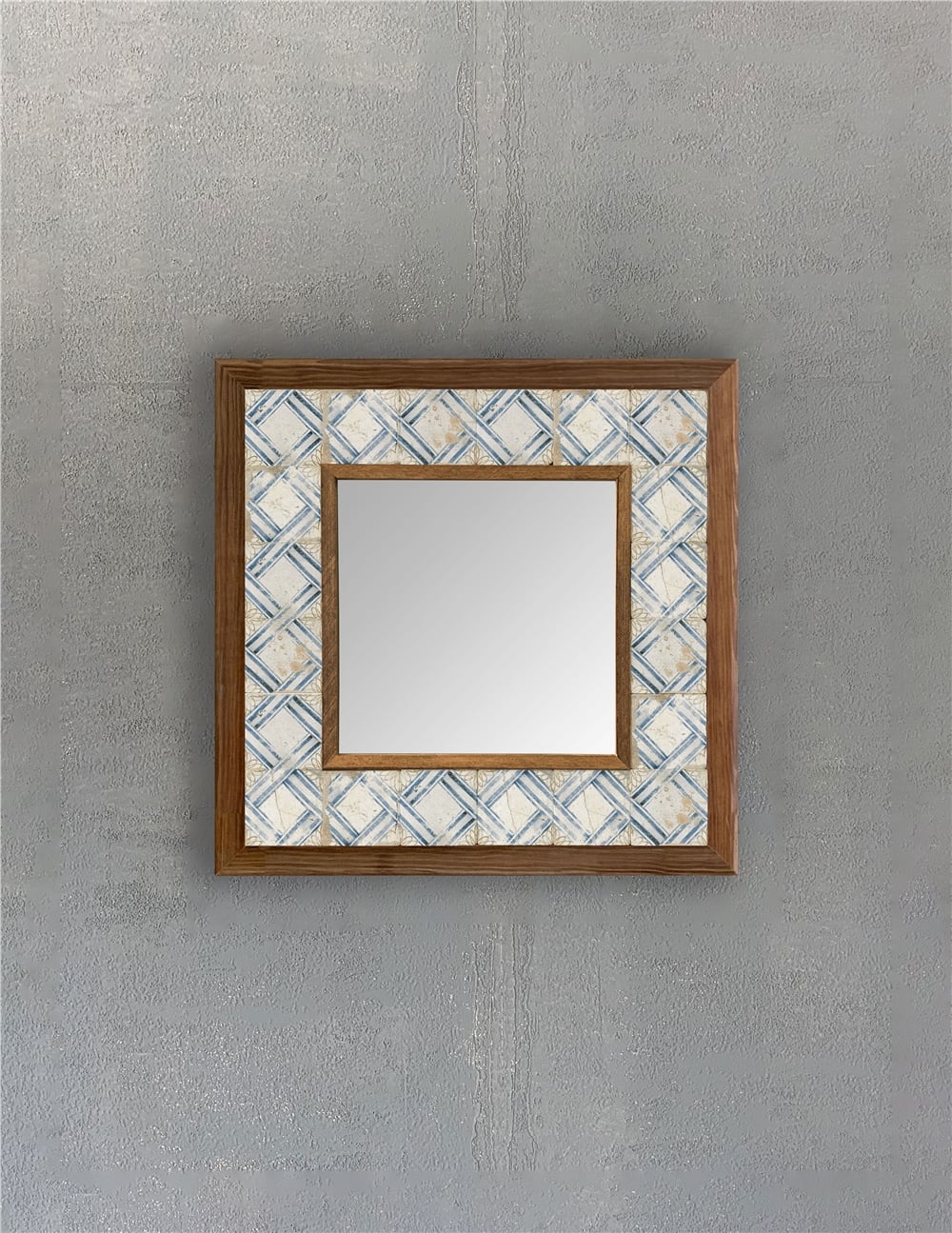 OSCAR STONE DECOR ÇERÇEVELİ MOZAİK DOĞALTAŞ AYNA / AYN3030-110