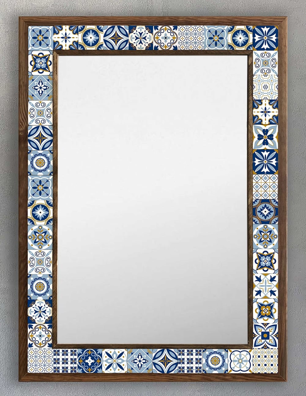 OSCAR STONE DECOR ÇERÇEVELİ MOZAİK DOĞALTAŞ AYNA / AYN5070-089
