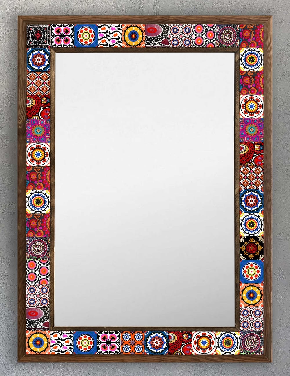 OSCAR STONE DECOR ÇERÇEVELİ MOZAİK DOĞALTAŞ AYNA / AYN5070-040