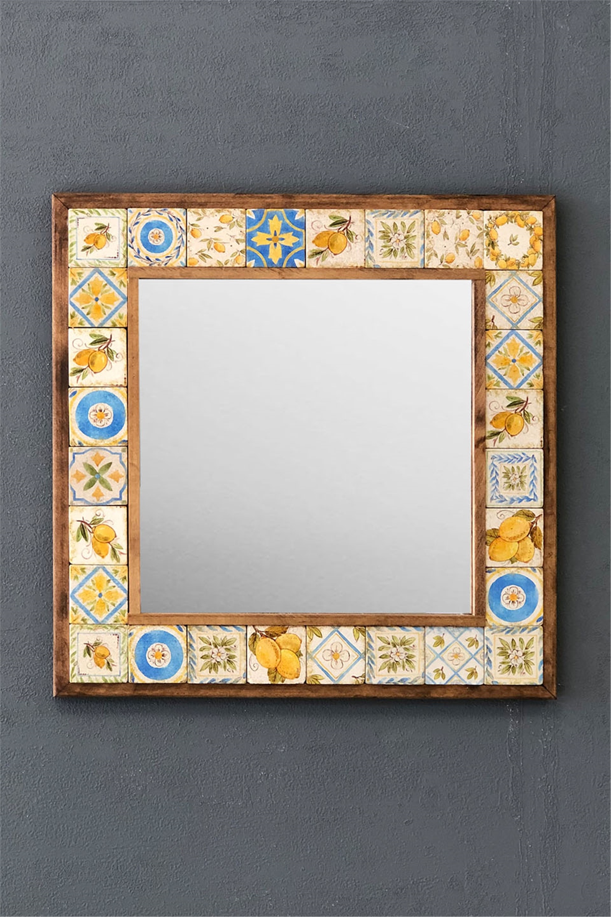 OSCAR STONE DECOR ÇERÇEVELİ MOZAİK DOĞALTAŞ AYNA / AYN4040-067