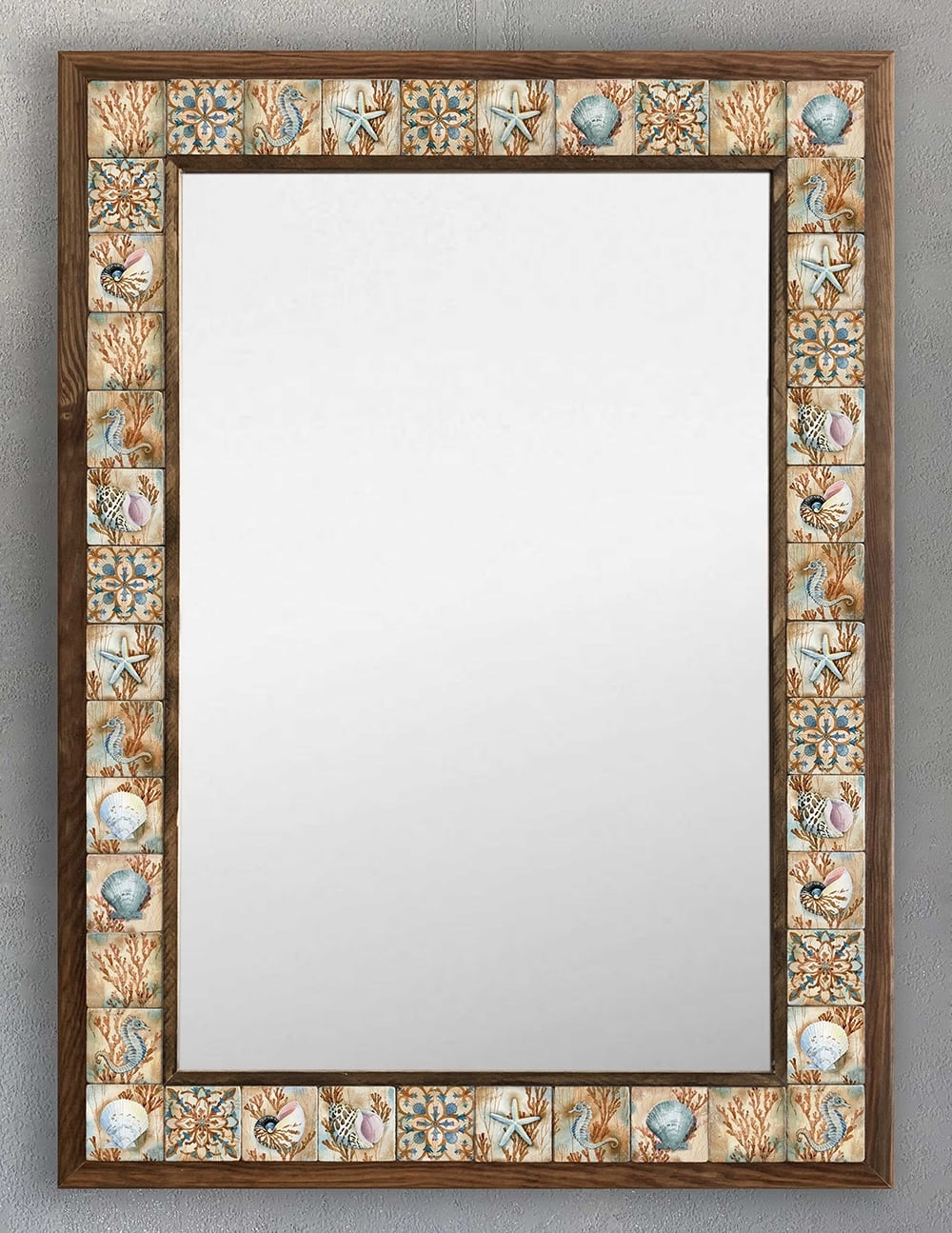 OSCAR STONE DECOR ÇERÇEVELİ MOZAİK DOĞALTAŞ AYNA / AYN5070-012