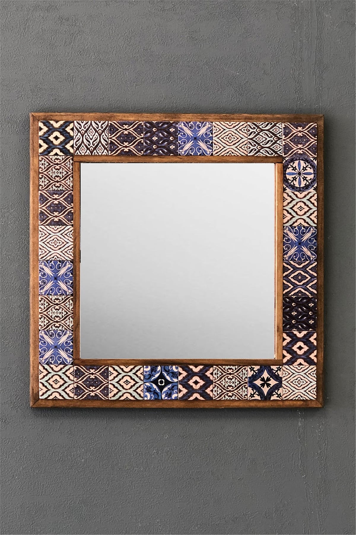 OSCAR STONE DECOR ÇERÇEVELİ MOZAİK DOĞALTAŞ AYNA / AYN4040-043