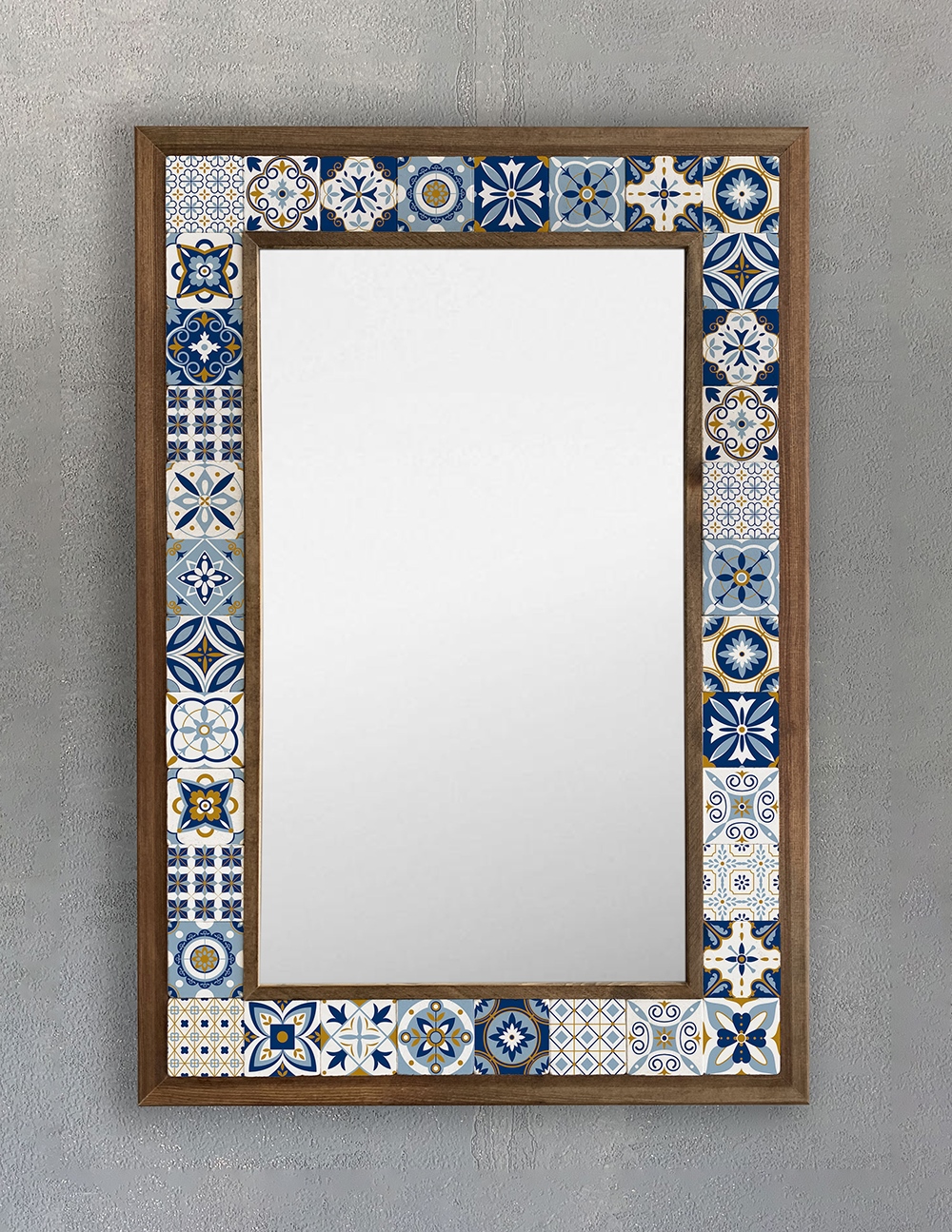 OSCAR STONE DECOR ÇERÇEVELİ MOZAİK DOĞALTAŞ AYNA / AYN4060-089