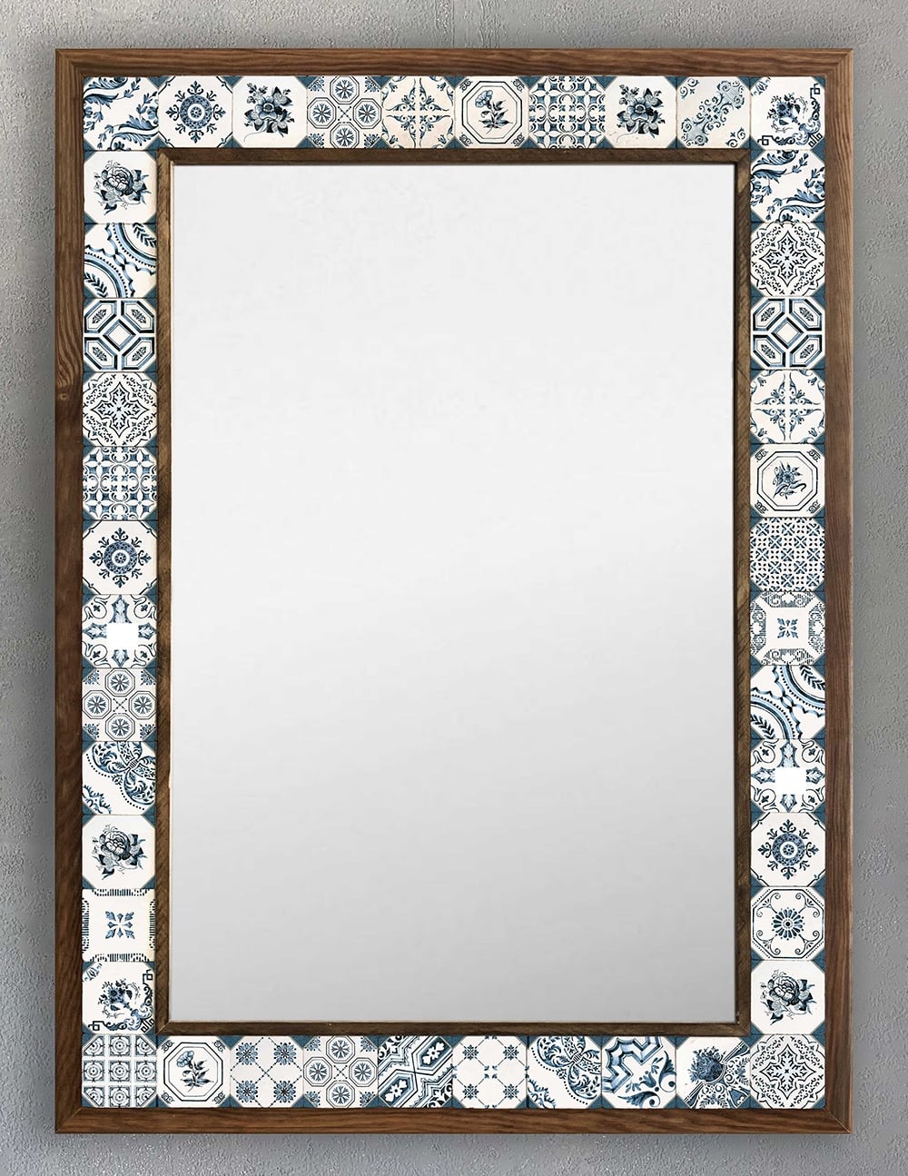 OSCAR STONE DECOR ÇERÇEVELİ MOZAİK DOĞALTAŞ AYNA / AYN5070-098