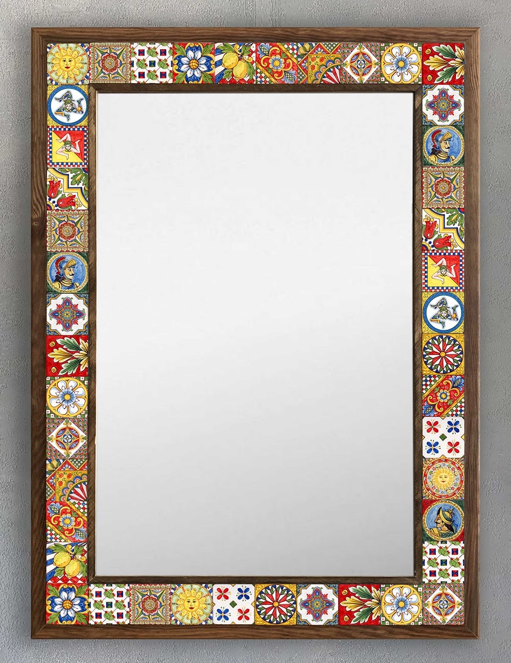 OSCAR STONE DECOR ÇERÇEVELİ MOZAİK DOĞALTAŞ AYNA / AYN5070-084