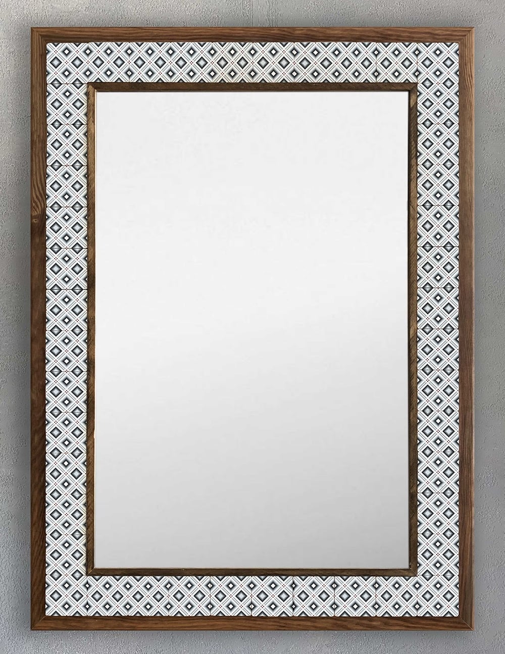 OSCAR STONE DECOR ÇERÇEVELİ MOZAİK DOĞALTAŞ AYNA / AYN5070-058