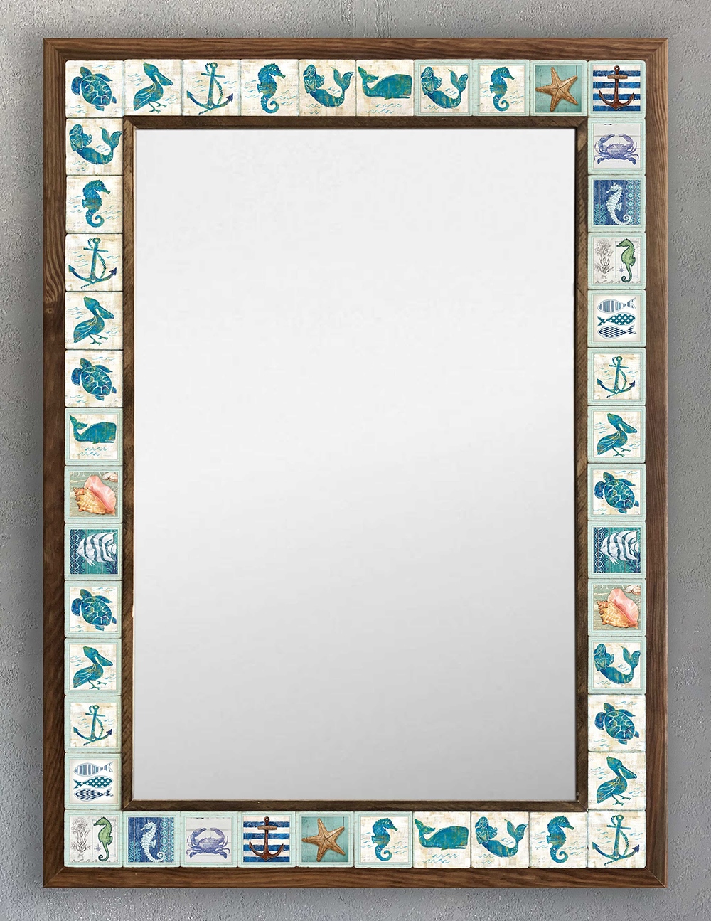 OSCAR STONE DECOR ÇERÇEVELİ MOZAİK DOĞALTAŞ AYNA / AYN5070-023