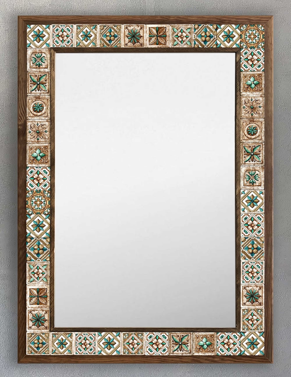 OSCAR STONE DECOR ÇERÇEVELİ MOZAİK DOĞALTAŞ AYNA / AYN5070-066
