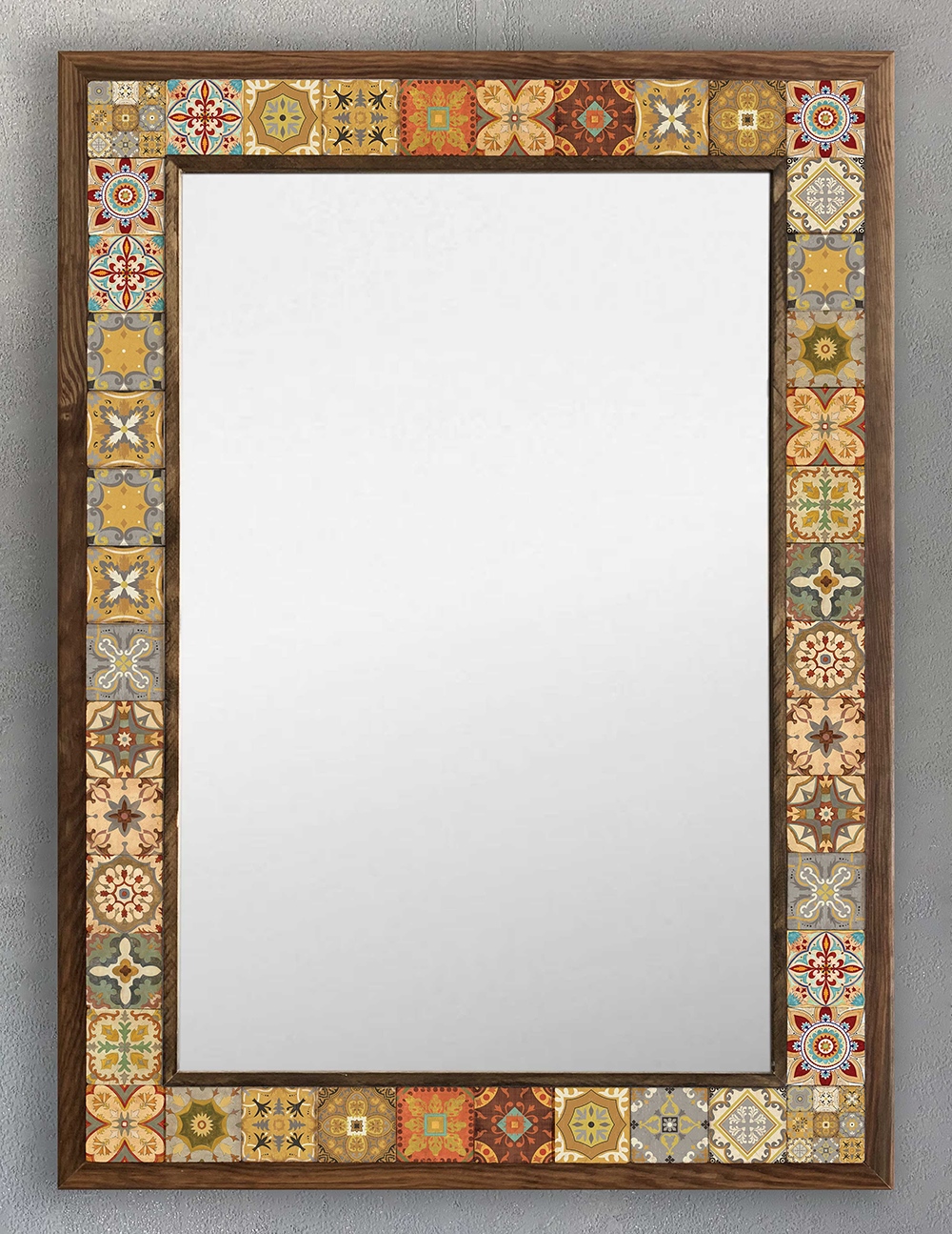OSCAR STONE DECOR ÇERÇEVELİ MOZAİK DOĞALTAŞ AYNA / AYN5070-009