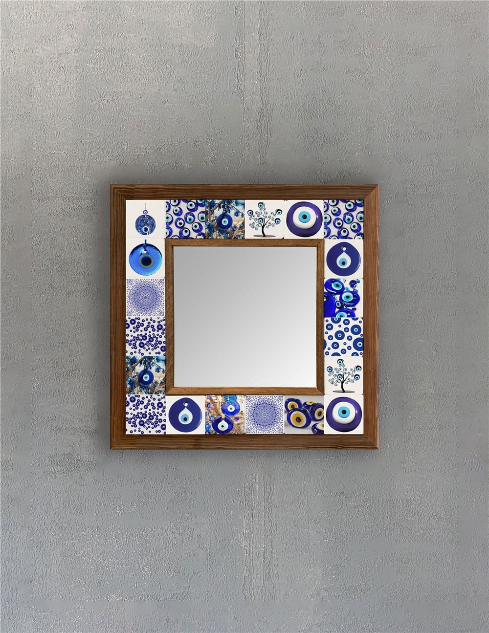 OSCAR STONE DECOR ÇERÇEVELİ MOZAİK DOĞALTAŞ AYNA / AYN3030-087