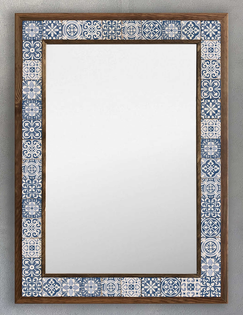 OSCAR STONE DECOR ÇERÇEVELİ MOZAİK DOĞALTAŞ AYNA / AYN5070-090