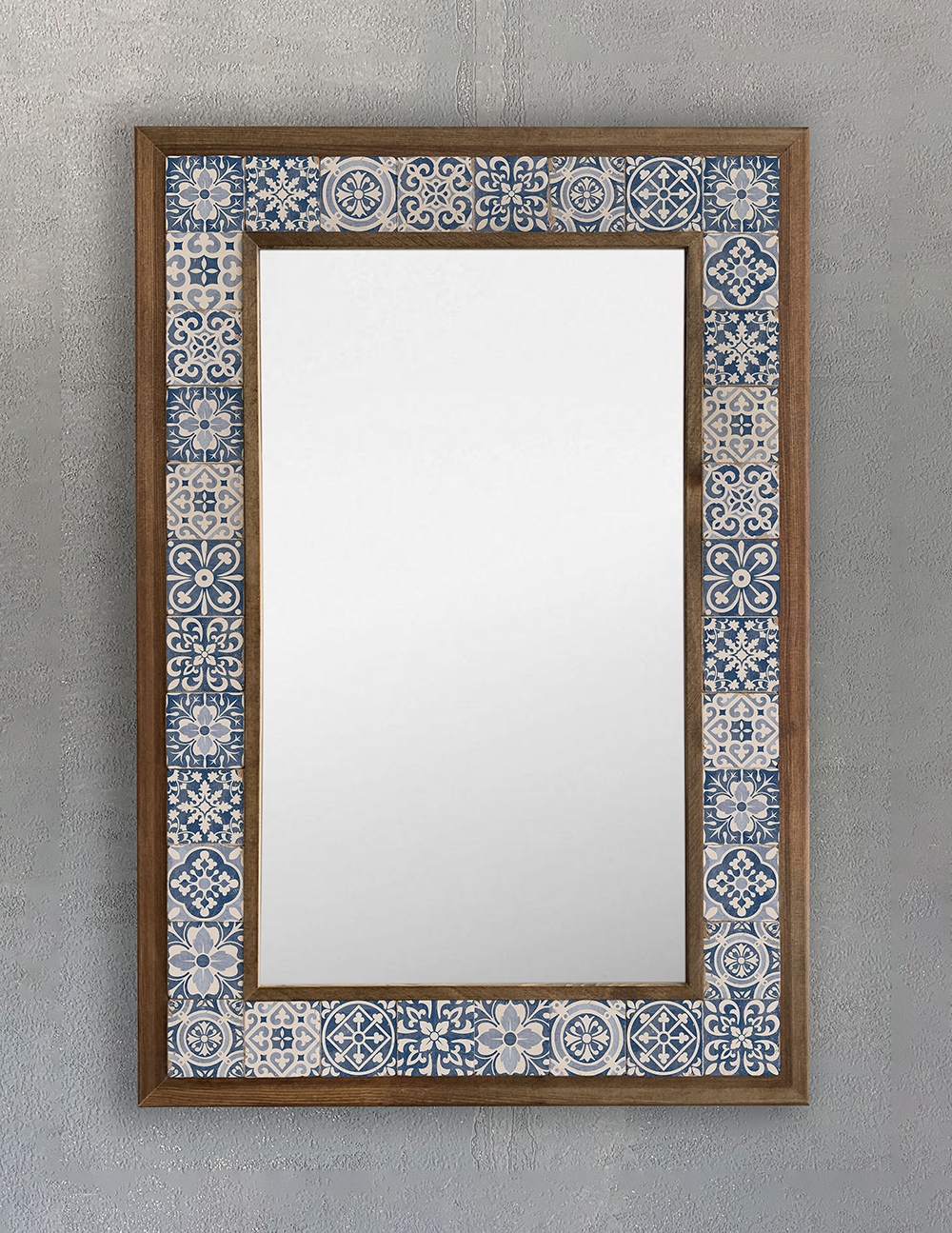 OSCAR STONE DECOR ÇERÇEVELİ MOZAİK DOĞALTAŞ AYNA / AYN4060-090