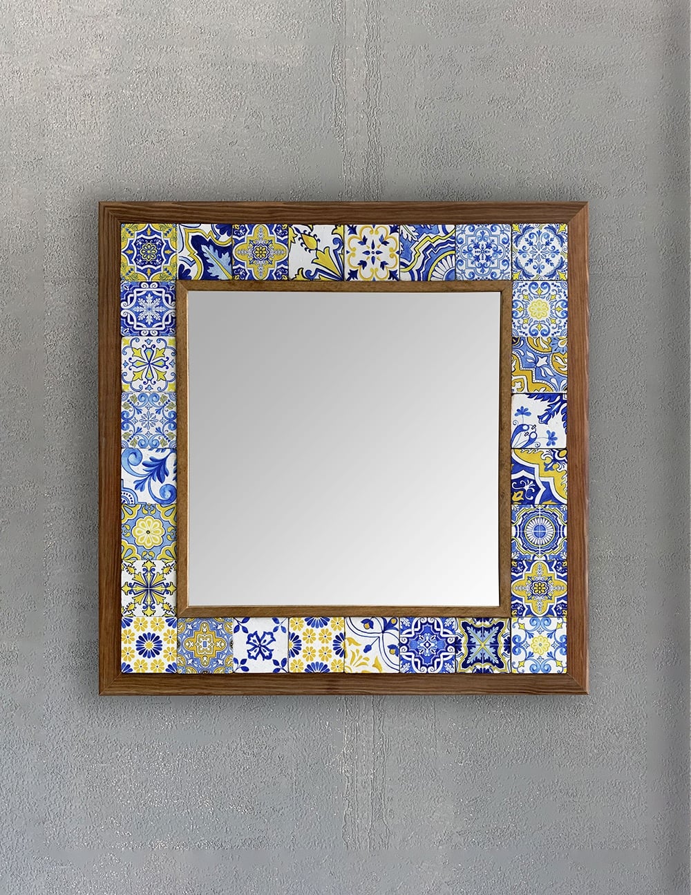 OSCAR STONE DECOR ÇERÇEVELİ MOZAİK DOĞALTAŞ AYNA / AYN4040-092