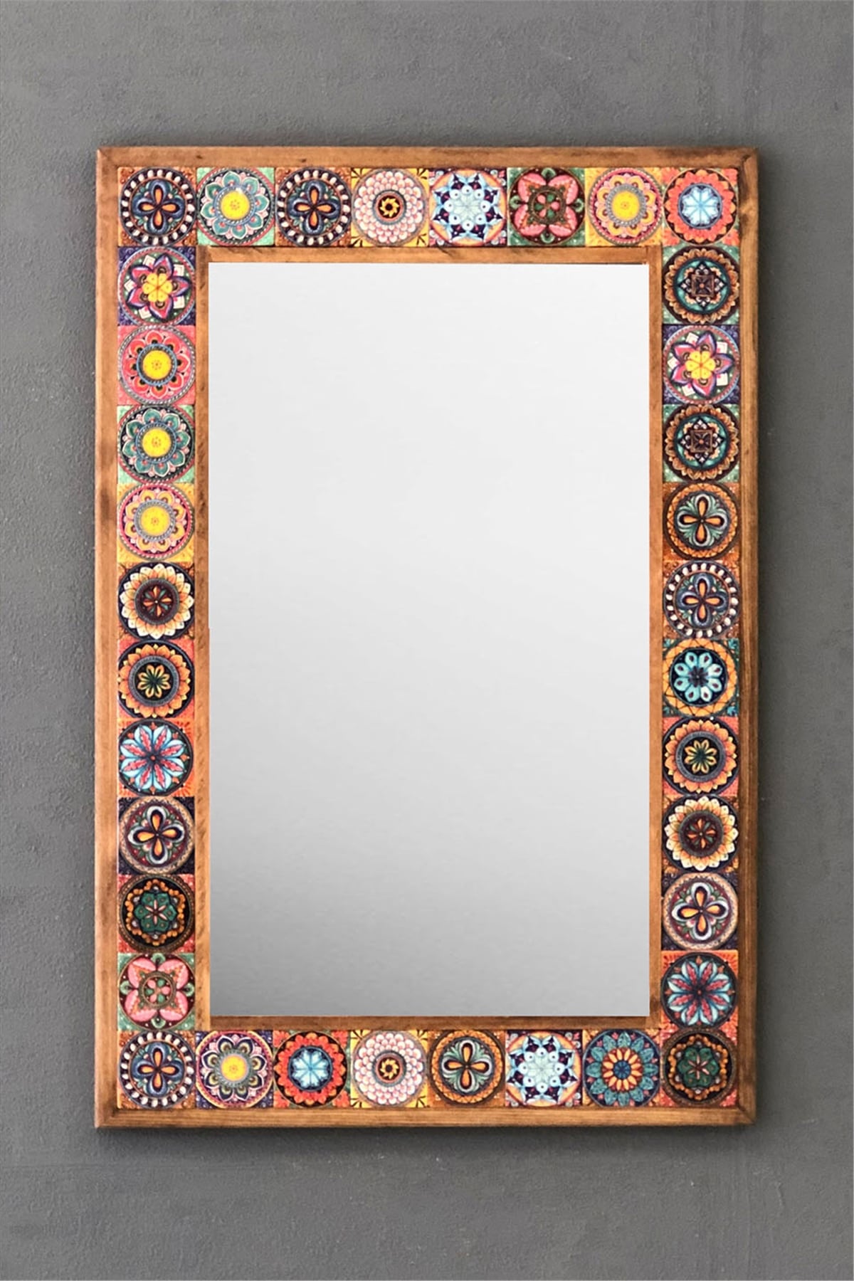 OSCAR STONE DECOR ÇERÇEVELİ MOZAİK DOĞALTAŞ AYNA / AYN4060-086