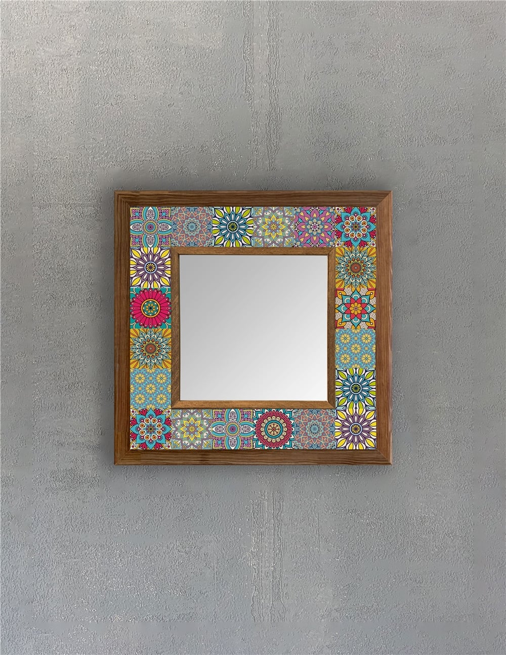 OSCAR STONE DECOR ÇERÇEVELİ MOZAİK DOĞALTAŞ AYNA / AYN3030-093