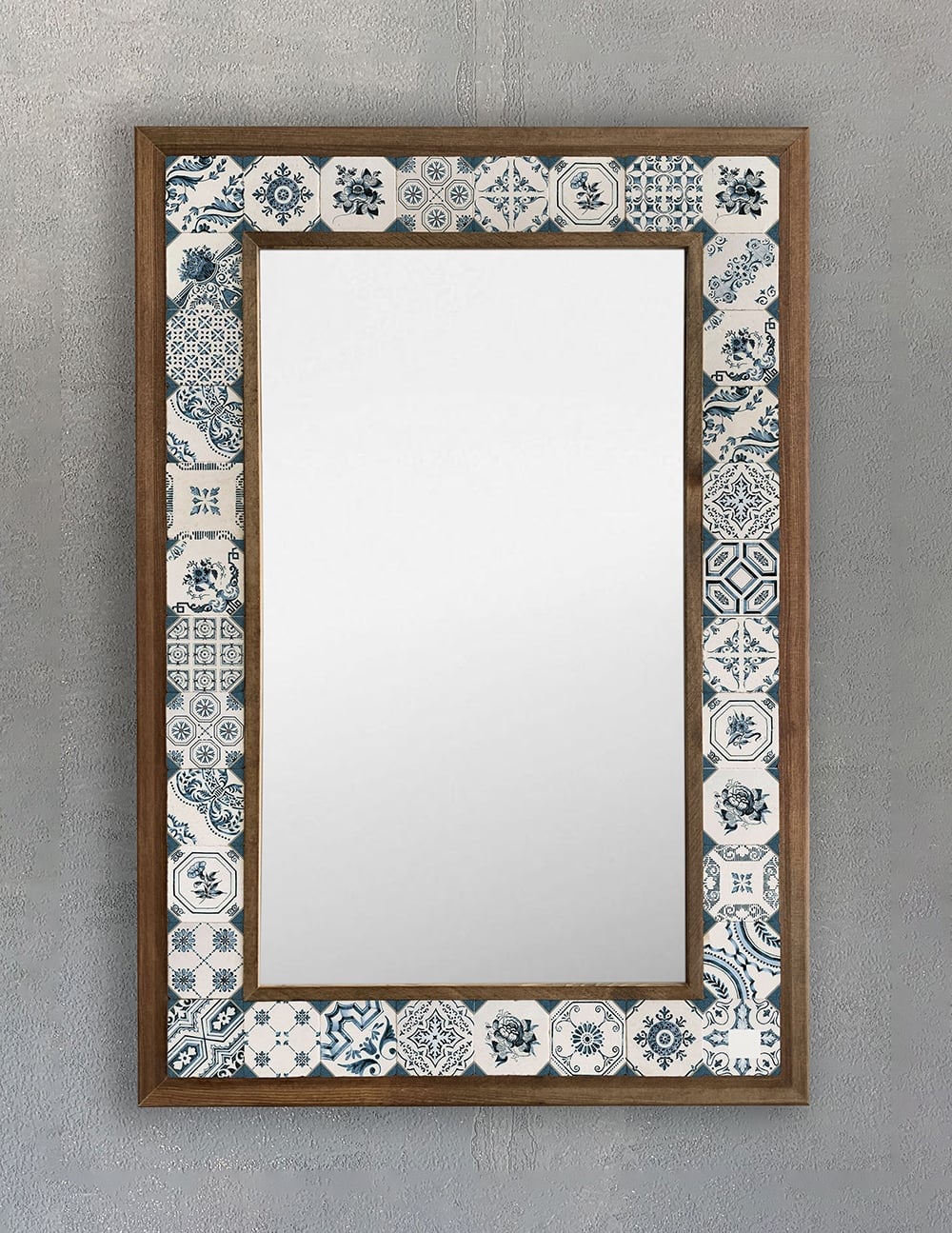OSCAR STONE DECOR ÇERÇEVELİ MOZAİK DOĞALTAŞ AYNA / AYN4060-098