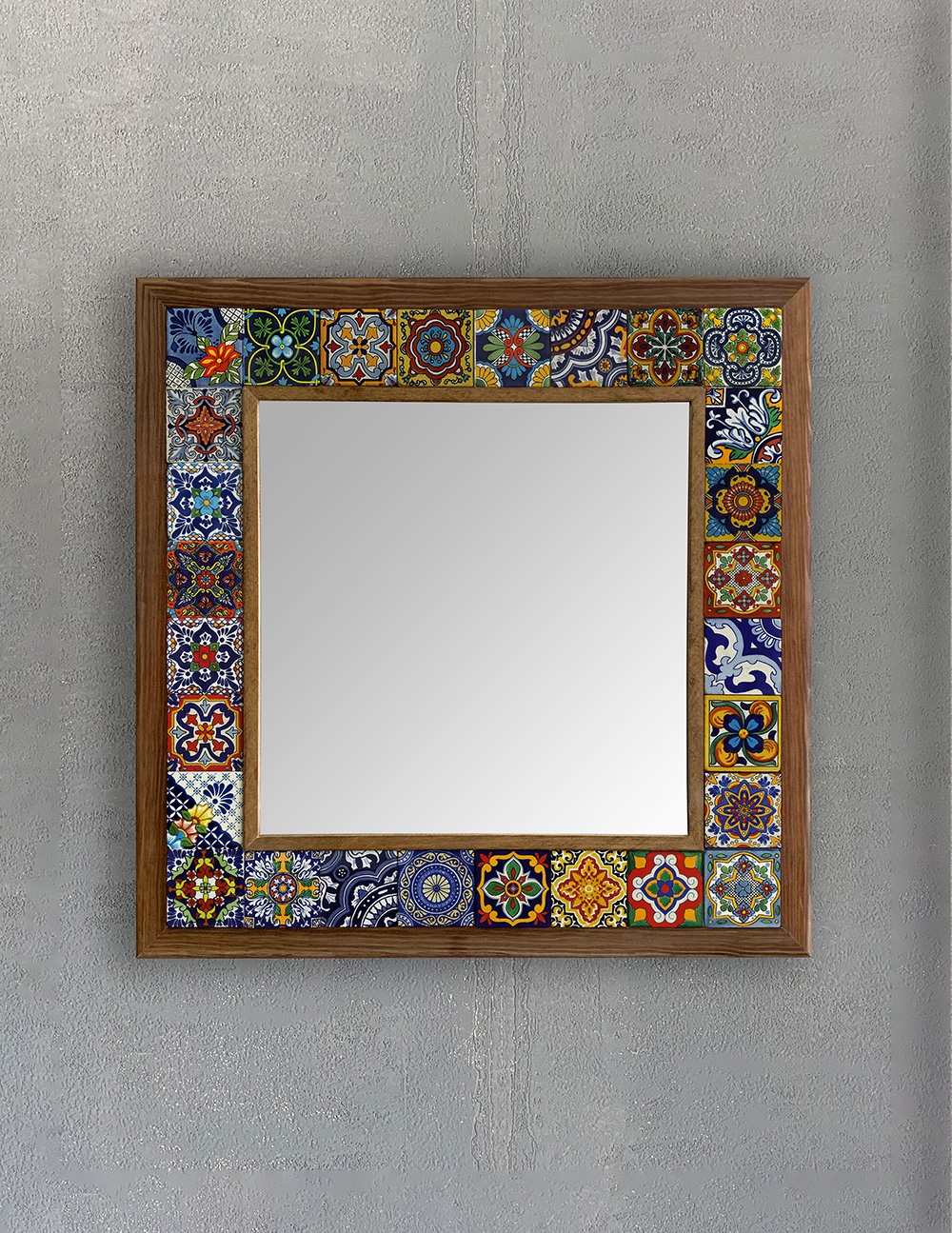 OSCAR STONE DECOR ÇERÇEVELİ MOZAİK DOĞALTAŞ AYNA / AYN4040-112