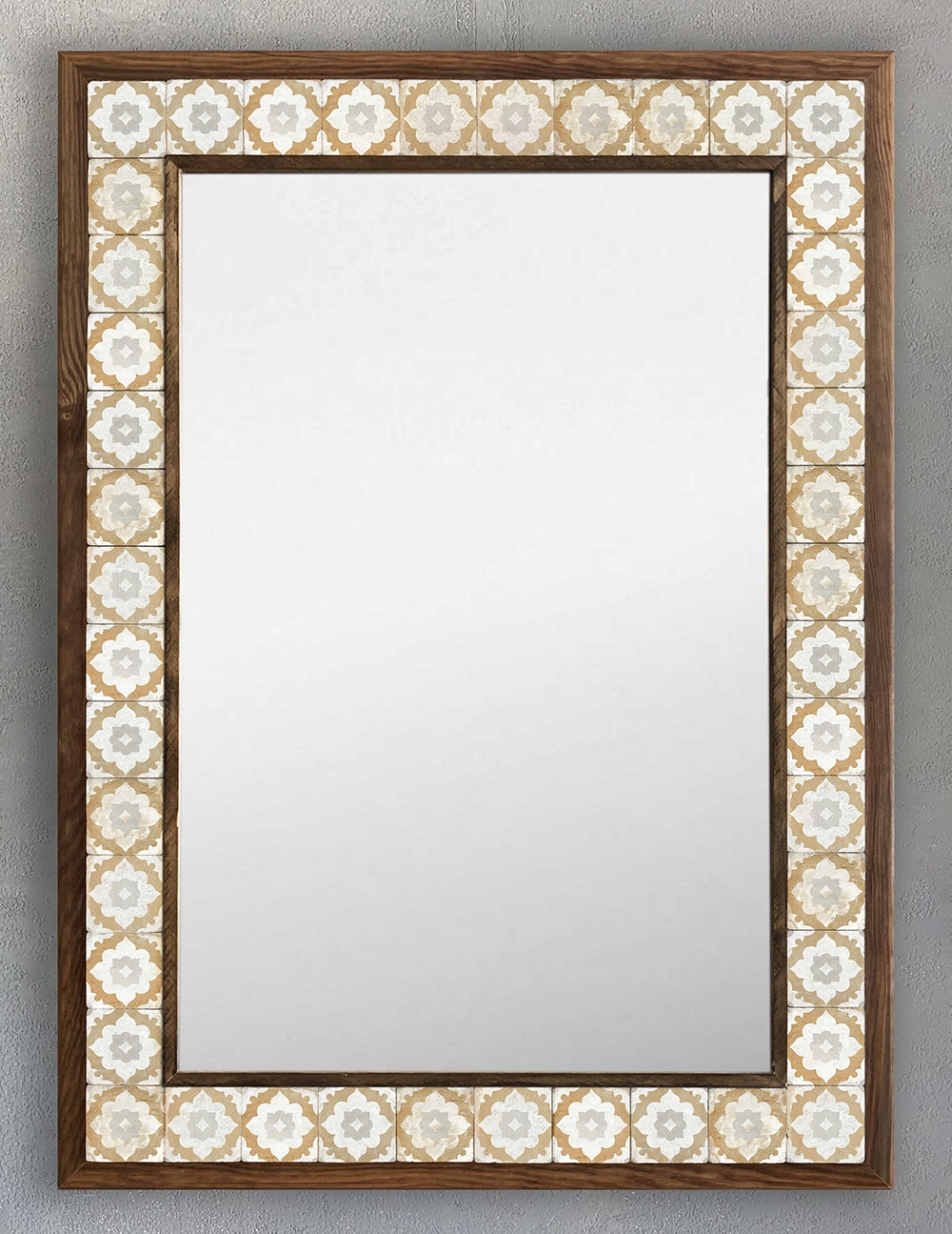 OSCAR STONE DECOR ÇERÇEVELİ MOZAİK DOĞALTAŞ AYNA / AYN5070-107
