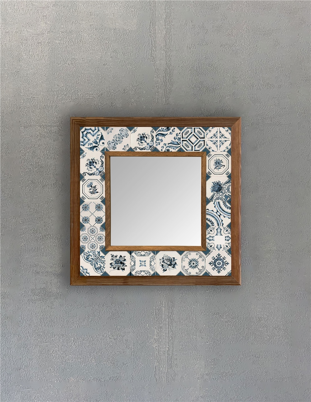 OSCAR STONE DECOR ÇERÇEVELİ MOZAİK DOĞALTAŞ AYNA / AYN3030-098