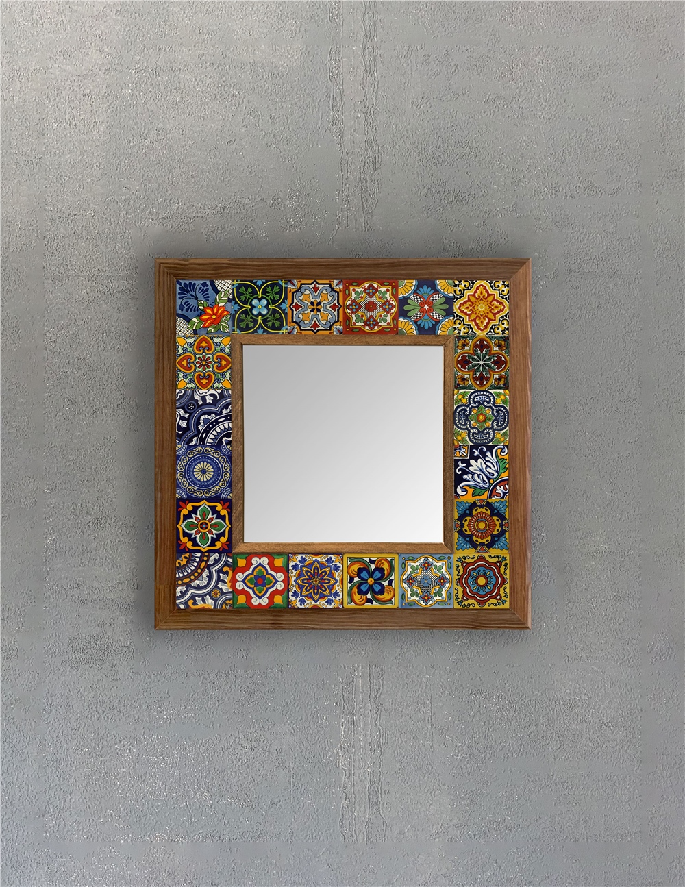 OSCAR STONE DECOR ÇERÇEVELİ MOZAİK DOĞALTAŞ AYNA / AYN3030-112