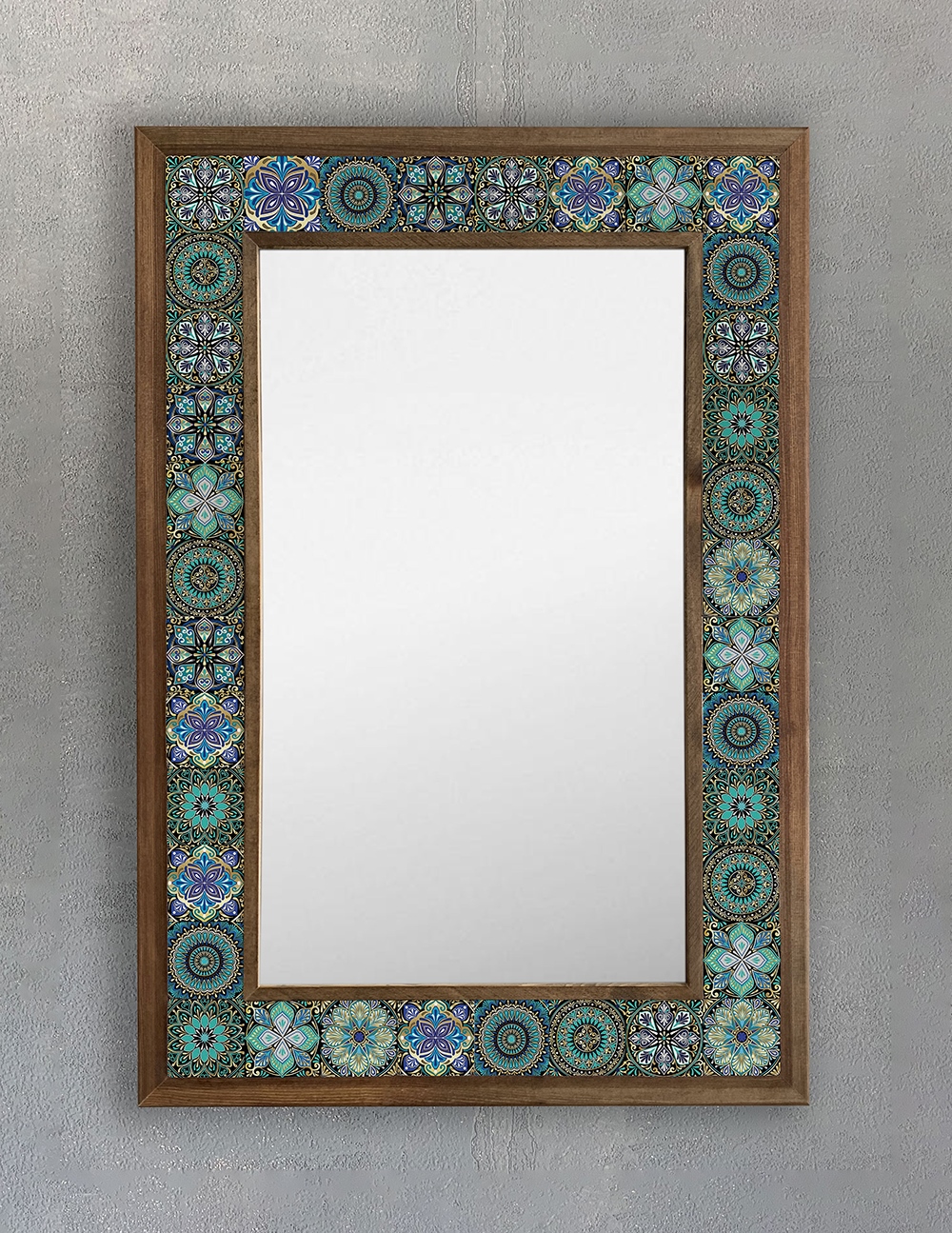 OSCAR STONE DECOR ÇERÇEVELİ MOZAİK DOĞALTAŞ AYNA / AYN4060-097