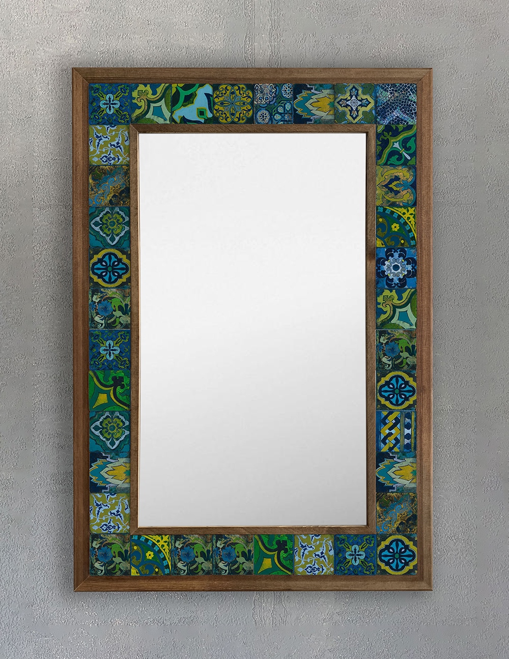 OSCAR STONE DECOR ÇERÇEVELİ MOZAİK DOĞALTAŞ AYNA / AYN4060-025