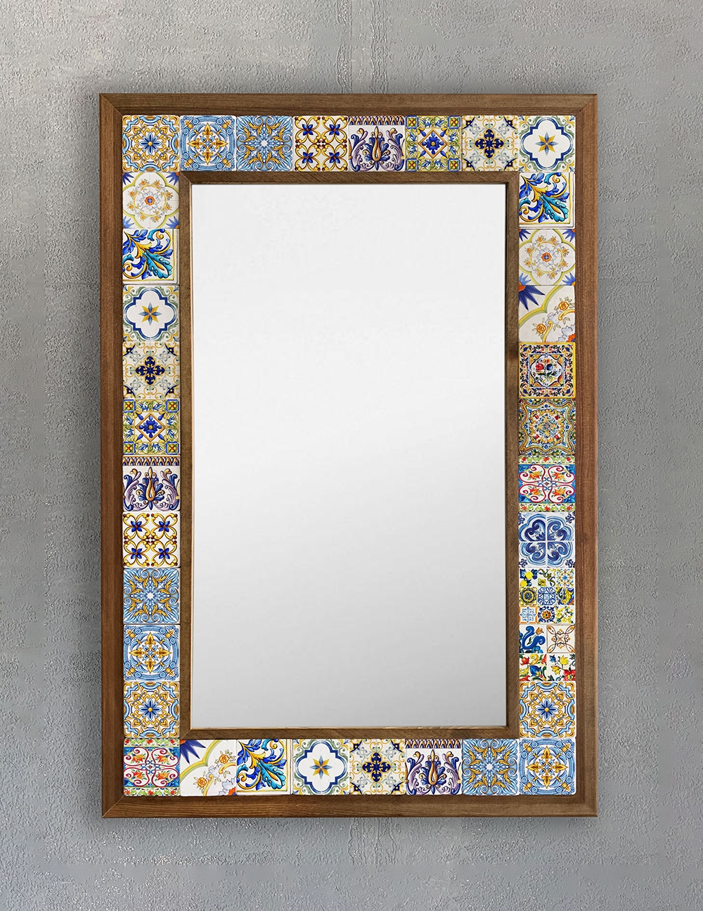 OSCAR STONE DECOR ÇERÇEVELİ MOZAİK DOĞALTAŞ AYNA / AYN4060-038