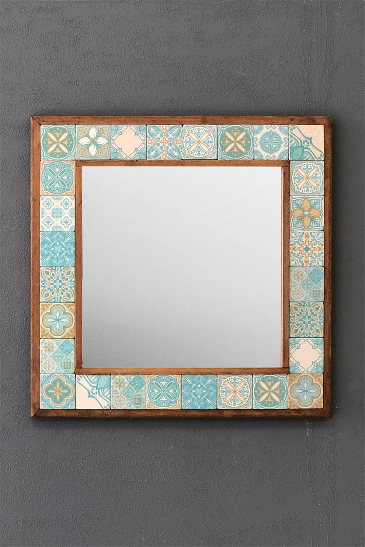 OSCAR STONE DECOR ÇERÇEVELİ MOZAİK DOĞALTAŞ AYNA / AYN4040-039