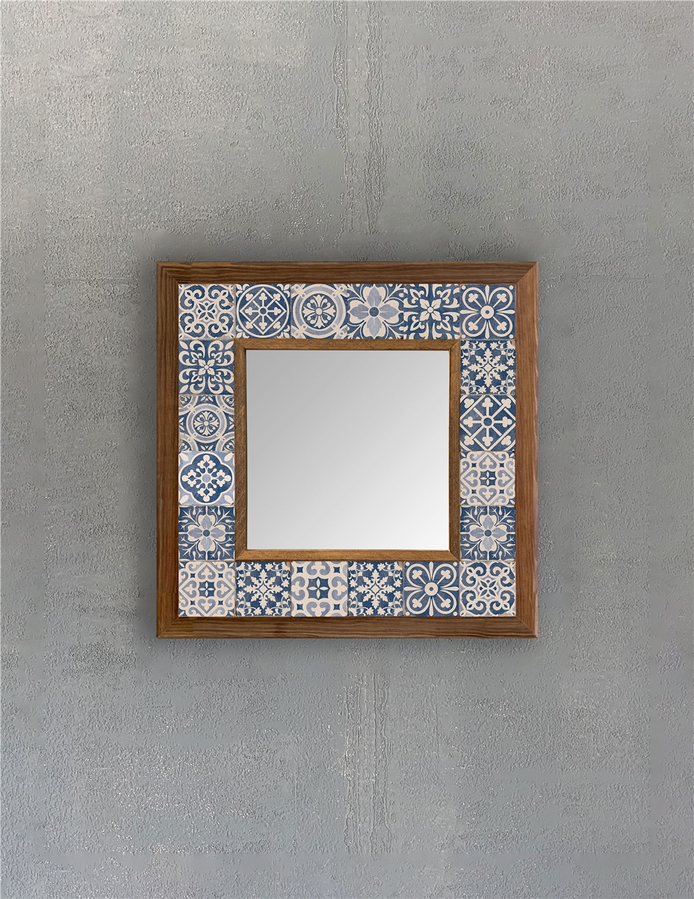 OSCAR STONE DECOR ÇERÇEVELİ MOZAİK DOĞALTAŞ AYNA / AYN3030-090