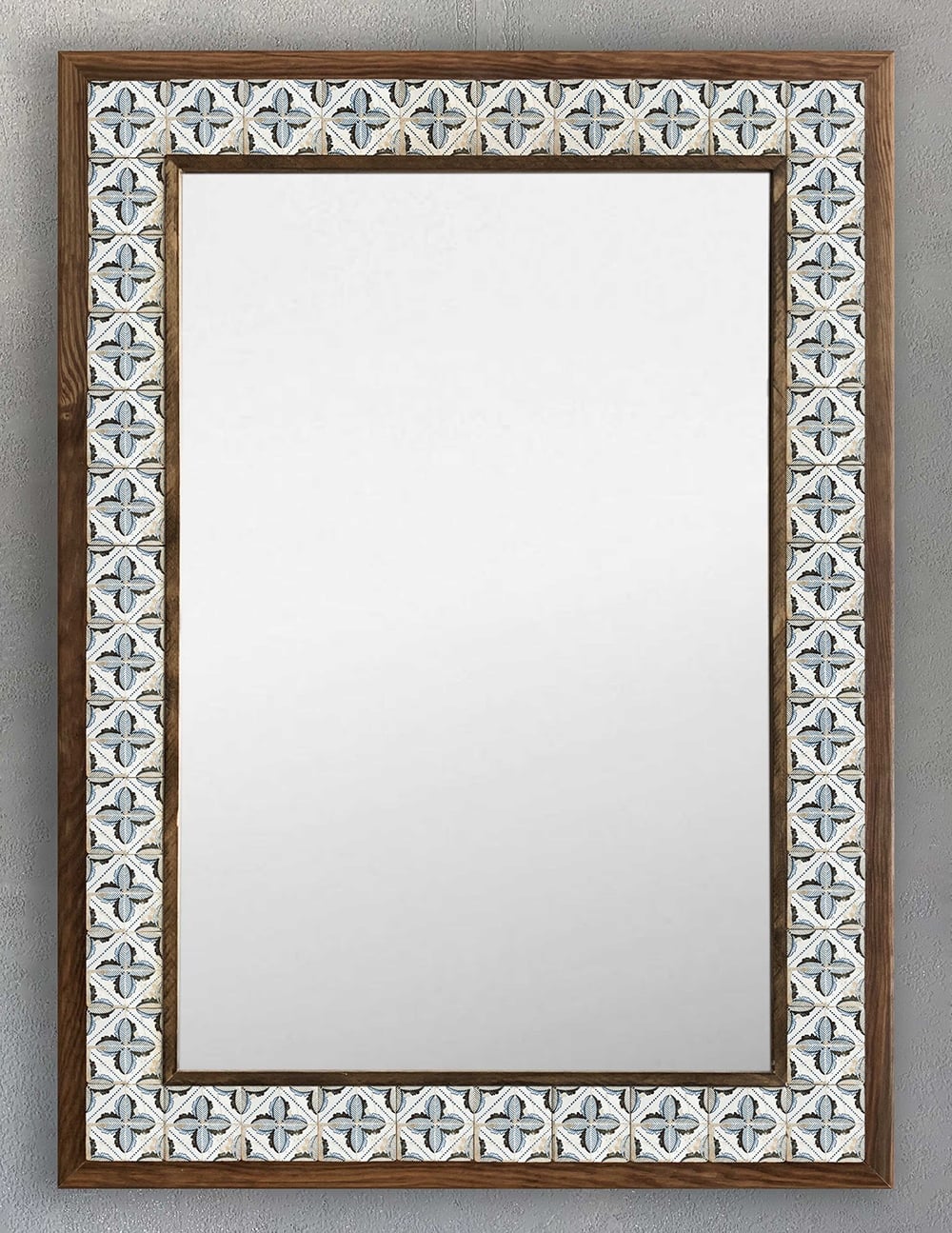 OSCAR STONE DECOR ÇERÇEVELİ MOZAİK DOĞALTAŞ AYNA / AYN5070-105