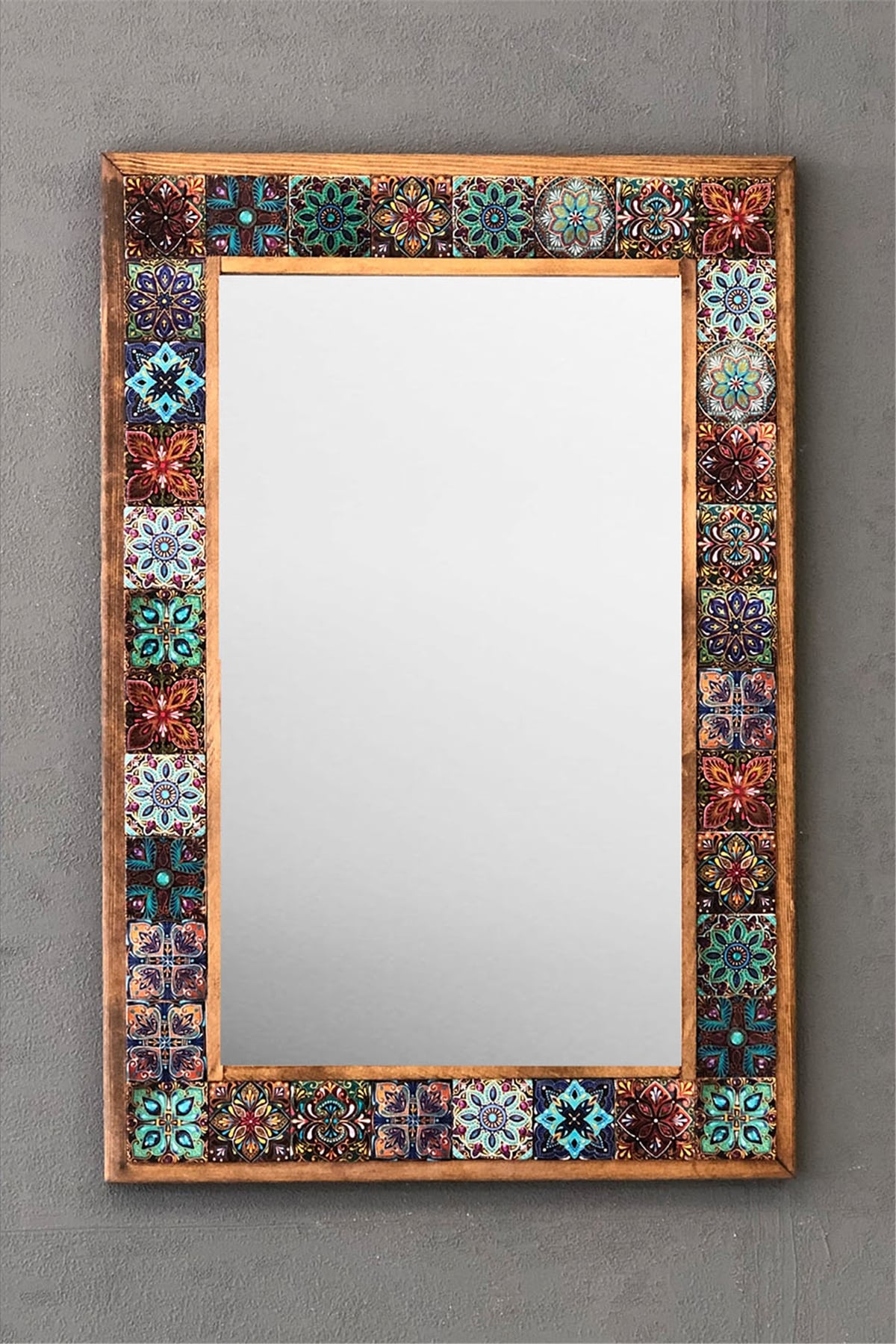 OSCAR STONE DECOR ÇERÇEVELİ MOZAİK DOĞALTAŞ AYNA / AYN4060-072