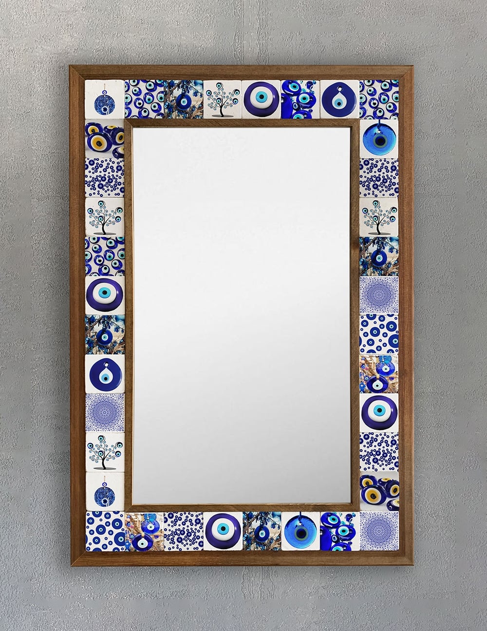 OSCAR STONE DECOR ÇERÇEVELİ MOZAİK DOĞALTAŞ AYNA / AYN4060-087