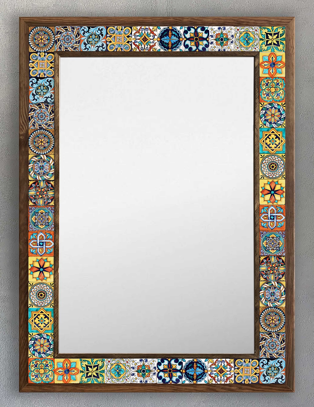 OSCAR STONE DECOR ÇERÇEVELİ MOZAİK DOĞALTAŞ AYNA / AYN5070-030