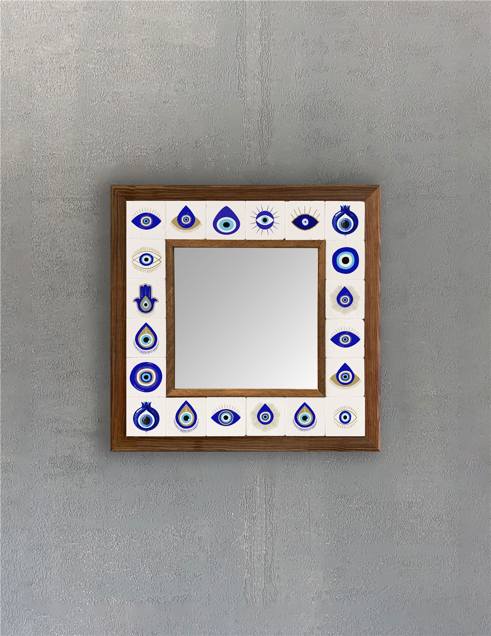 OSCAR STONE DECOR ÇERÇEVELİ MOZAİK DOĞALTAŞ AYNA / AYN3030-088