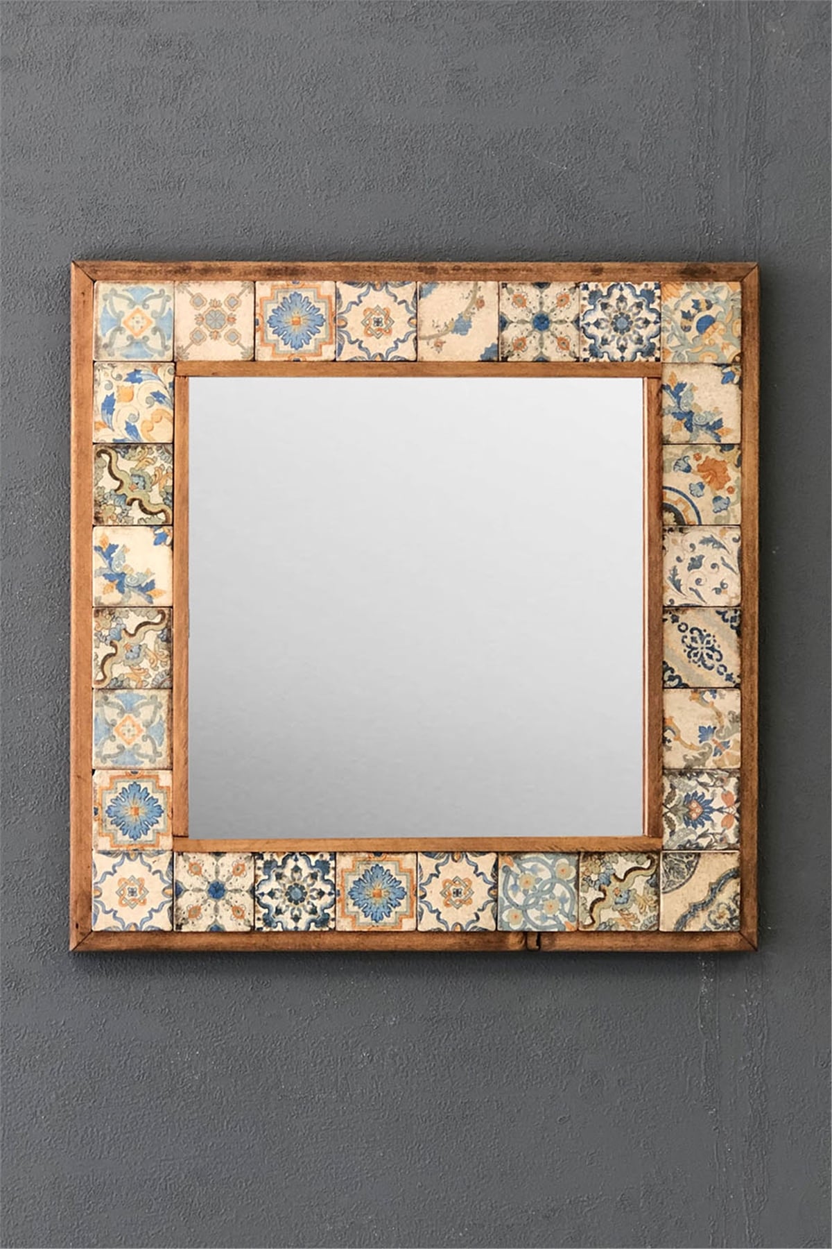 OSCAR STONE DECOR ÇERÇEVELİ MOZAİK DOĞALTAŞ AYNA / AYN4040-076