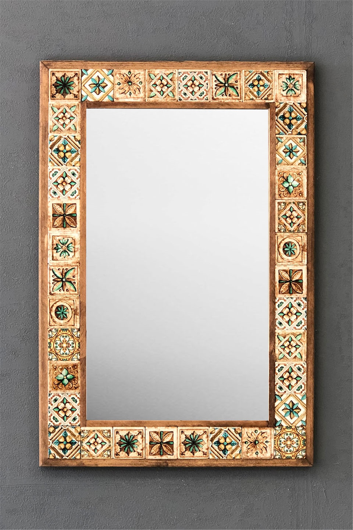OSCAR STONE DECOR ÇERÇEVELİ MOZAİK DOĞALTAŞ AYNA / AYN4060-066