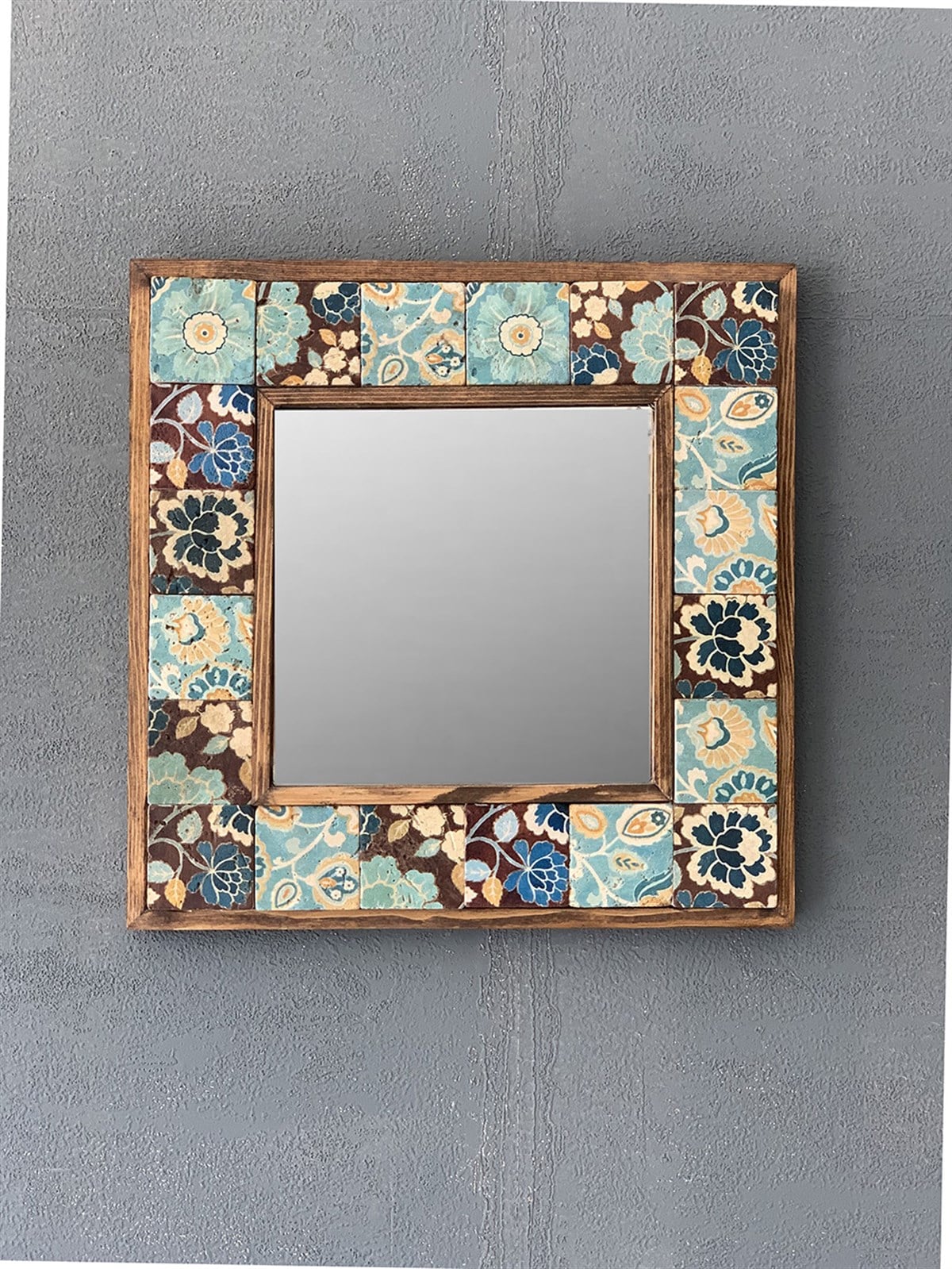 OSCAR STONE DECOR ÇERÇEVELİ MOZAİK DOĞALTAŞ AYNA / AYN-024