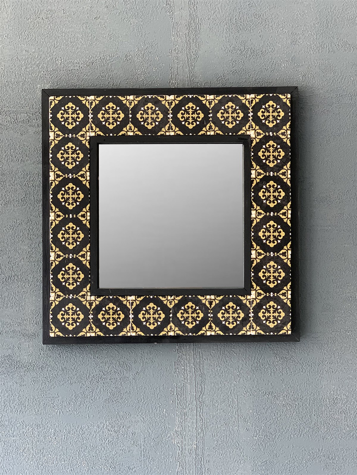 OSCAR STONE DECOR ÇERÇEVELİ MOZAİK DOĞALTAŞ AYNA / AYN-051