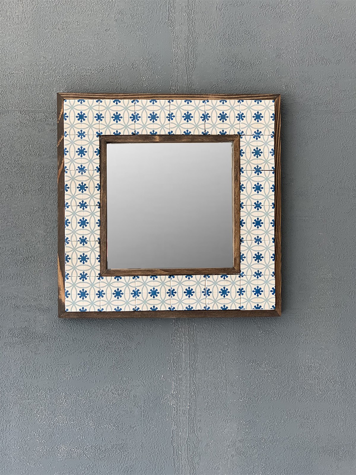OSCAR STONE DECOR ÇERÇEVELİ MOZAİK DOĞALTAŞ AYNA / AYN-047