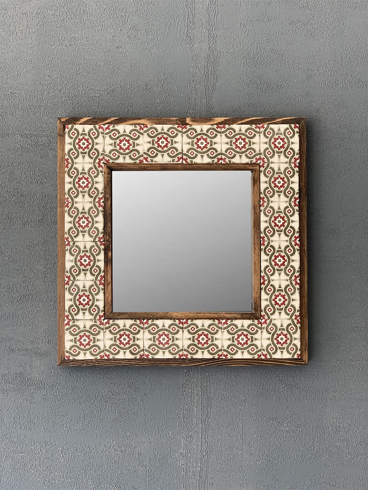 OSCAR STONE DECOR ÇERÇEVELİ MOZAİK DOĞALTAŞ AYNA / AYN-052