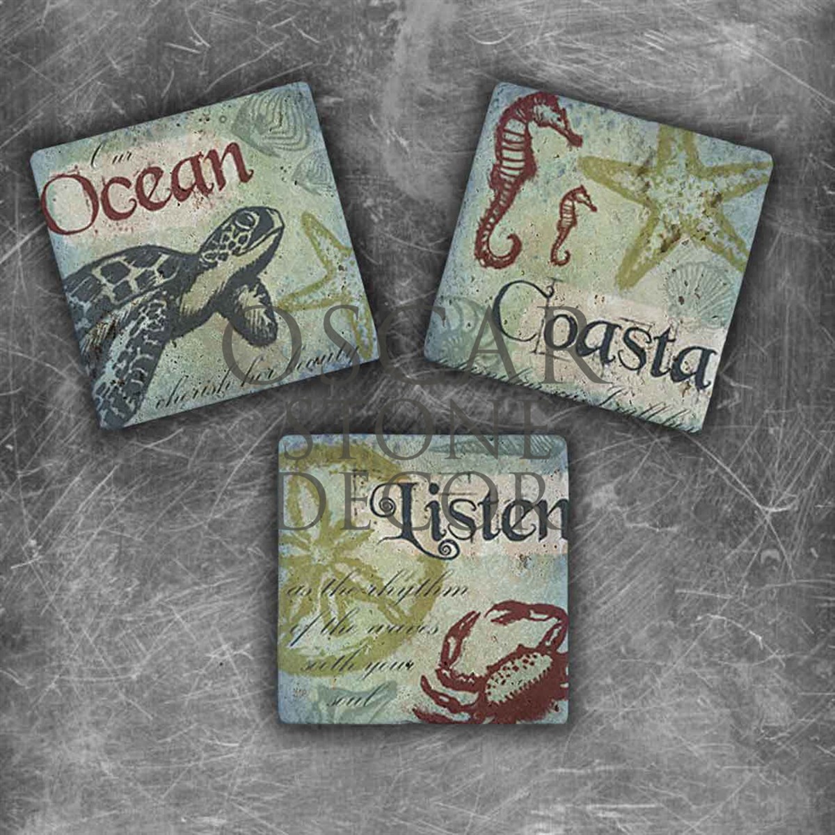 OSCAR STONE DECOR COASTAL DOĞALTAŞ MAGNET SETİ / MG-057
