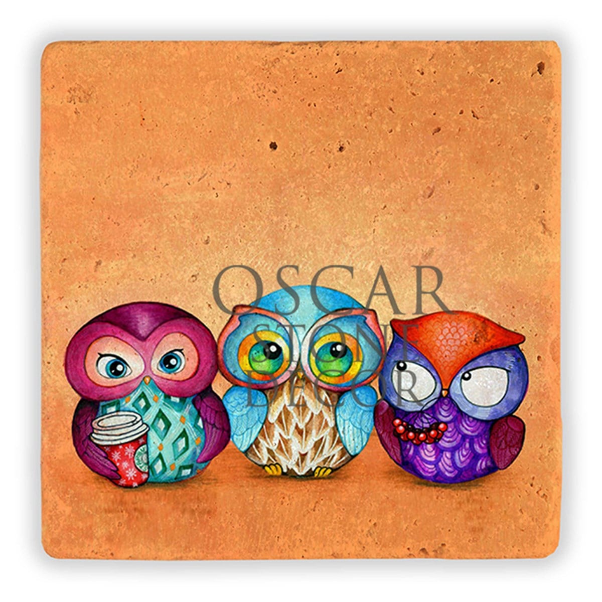 OSCAR STONE DECOR COLOR OWL DOĞALTAŞ DUVAR DEKORU / DD137 (WALL DECOR)