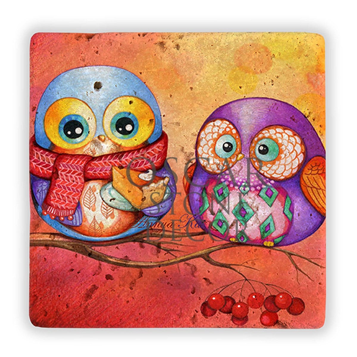 OSCAR STONE DECOR COLOR OWL V DOĞALTAŞ DUVAR DEKORU / DD277 (WALL DECOR)